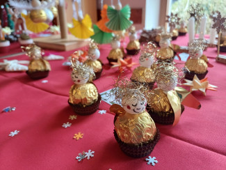 Gebastelte Adventsdeko